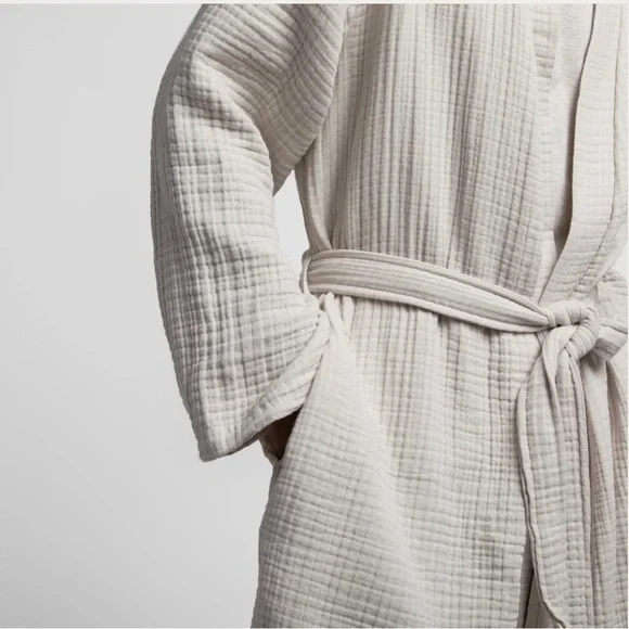 NWT Parachute Cloud Cotton Robe - Bone - Picture 3 of 6